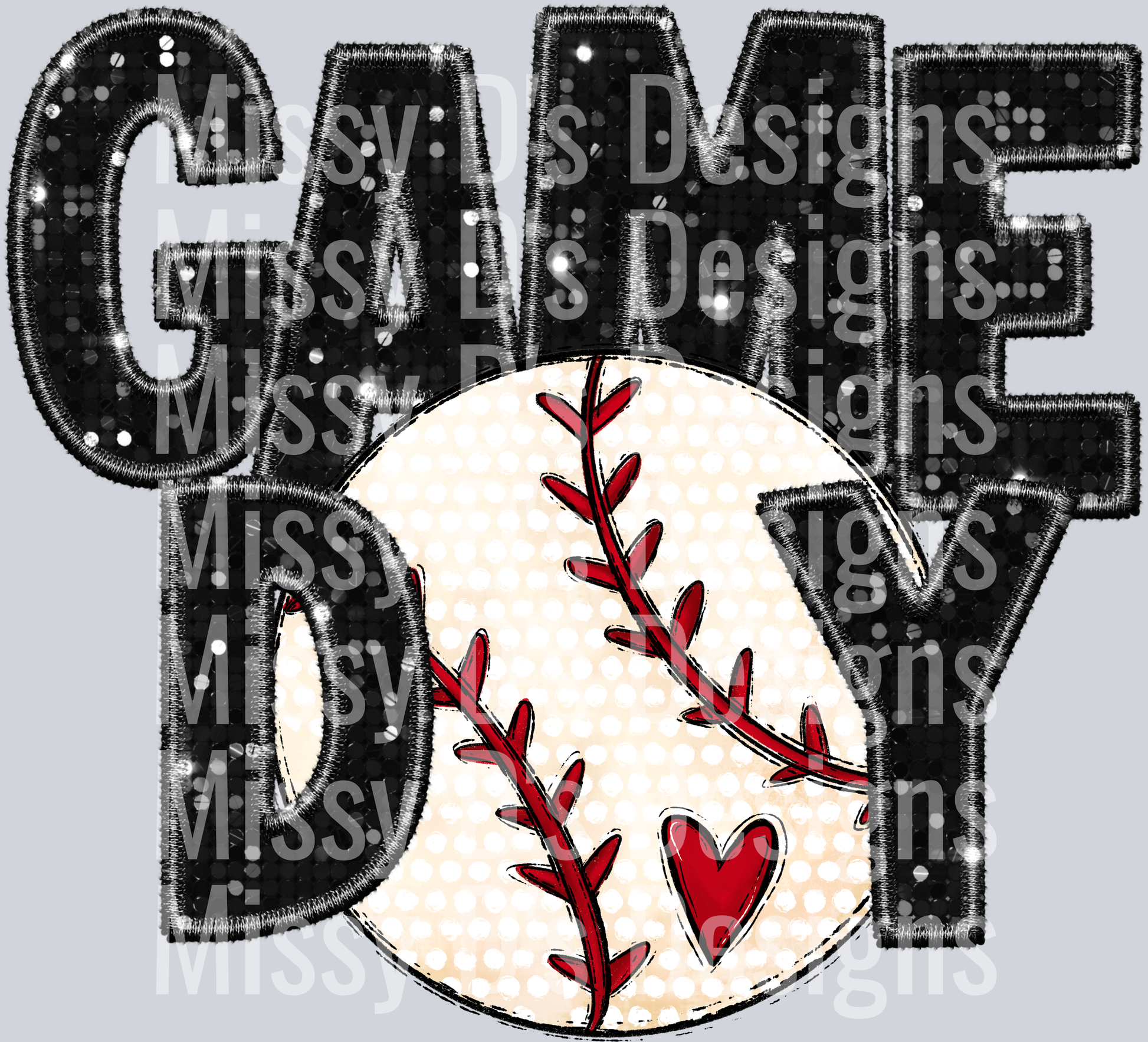 baseball heart 2 game day