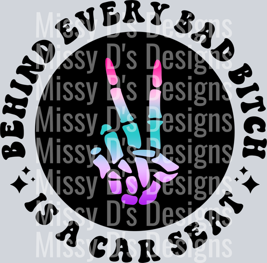 Color Behind Ever Bad Bitch Pocket Design