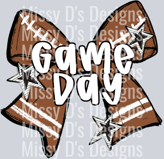 FOOTBALL BOW BLACK
