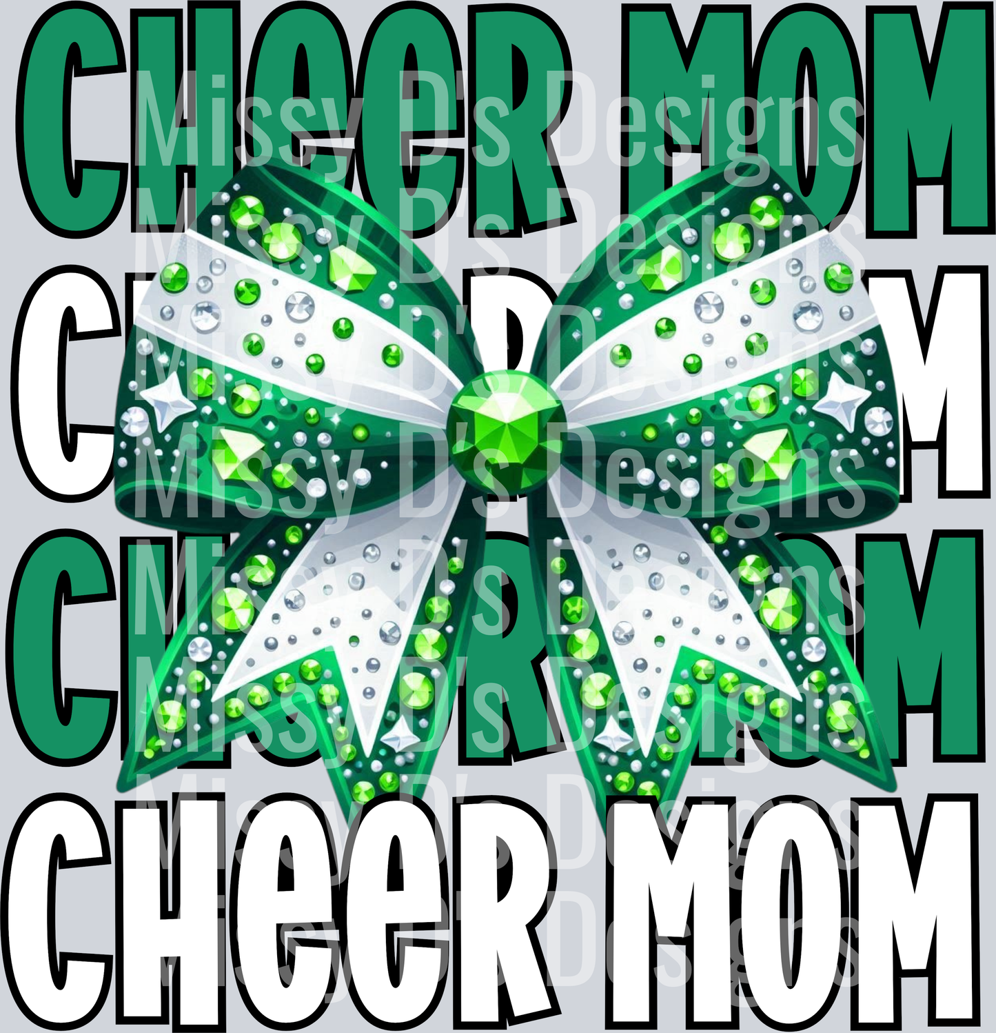 Cheer mom green