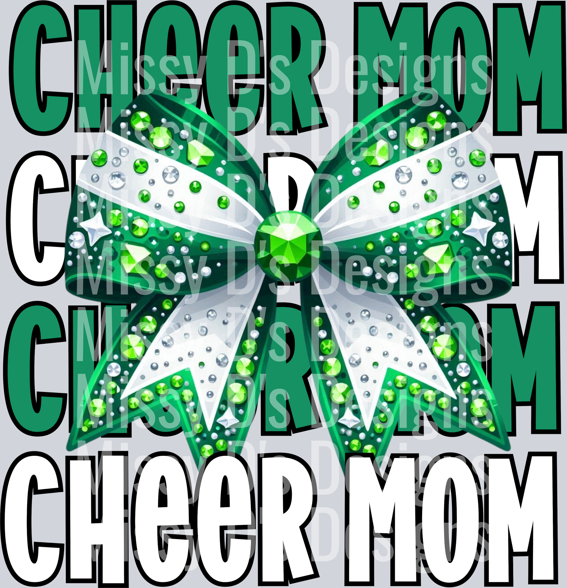 Cheer mom green