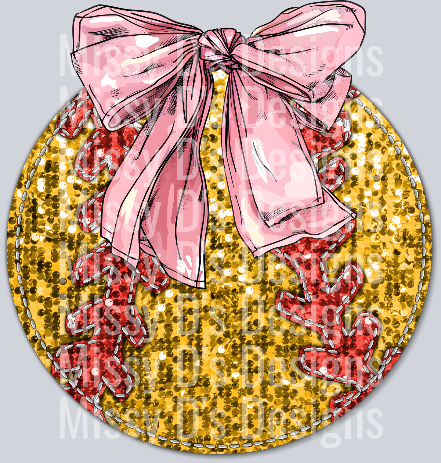 softball pink bow