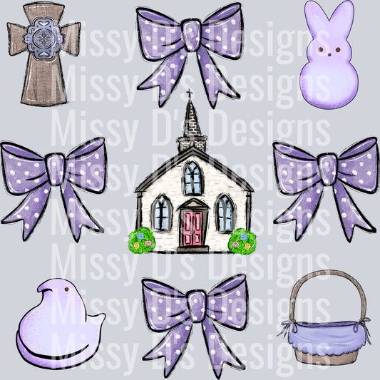 PURPLE EASTER COQUETTE