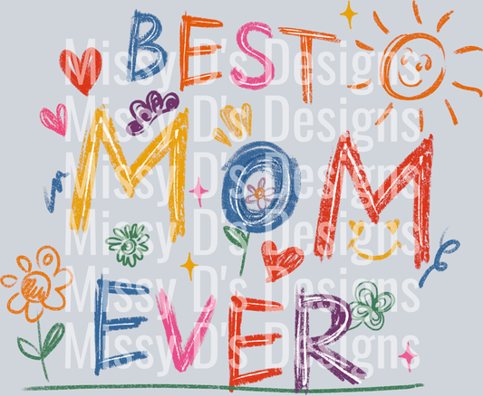 best mom ever handwriting