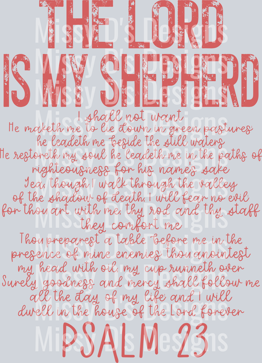 psalm23theLordPINK
