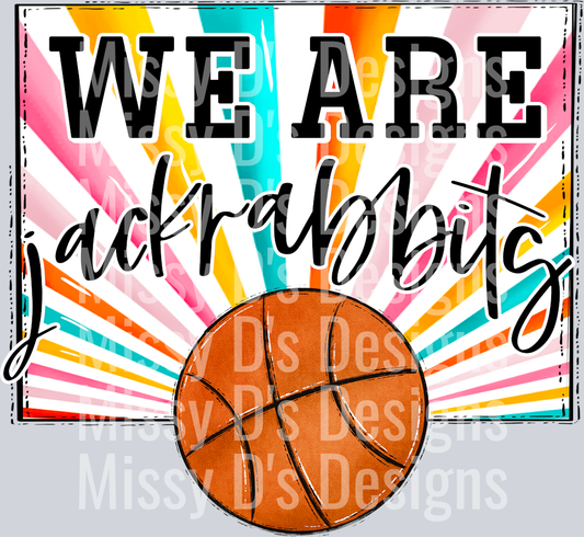 sunburst WE ARE jackrabbits bball