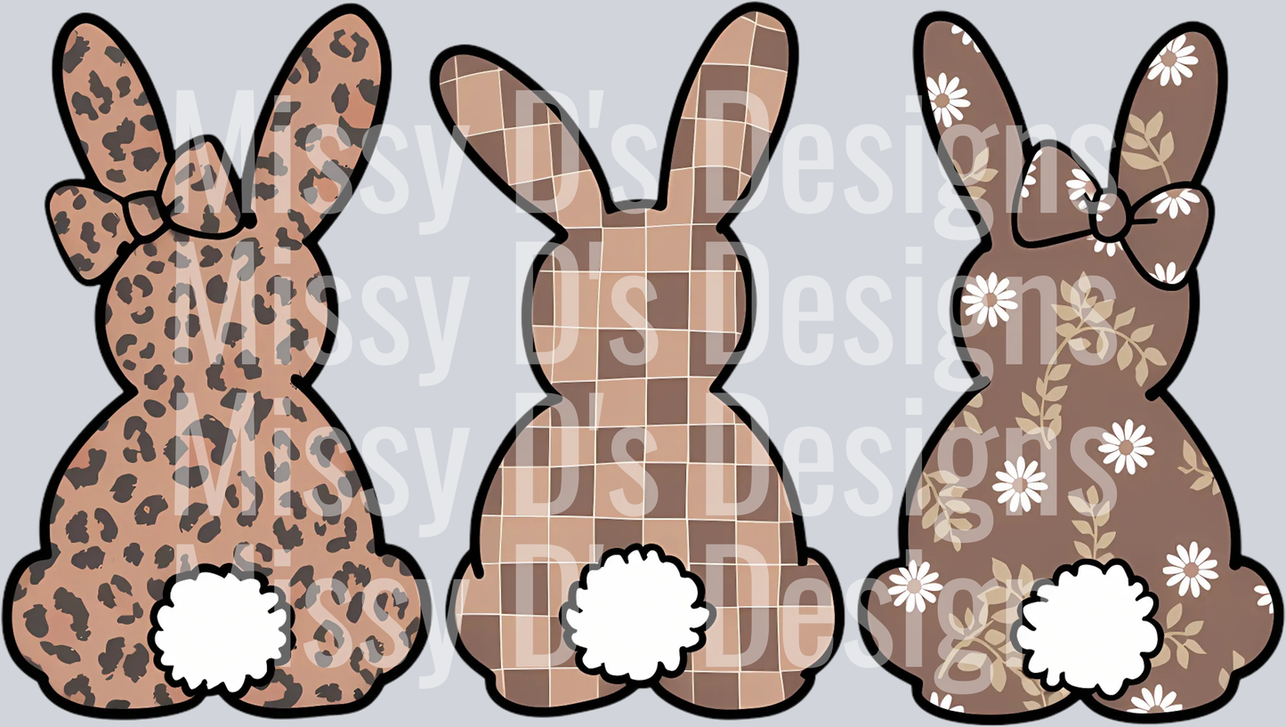 Girly Easter Bunny PNG