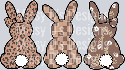 Girly Easter Bunny PNG