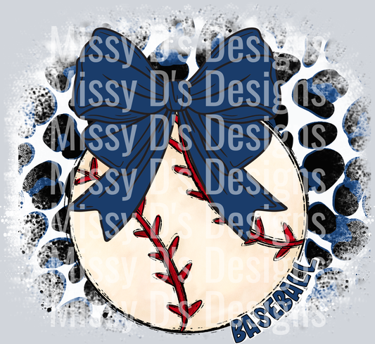 Leop baseball navy