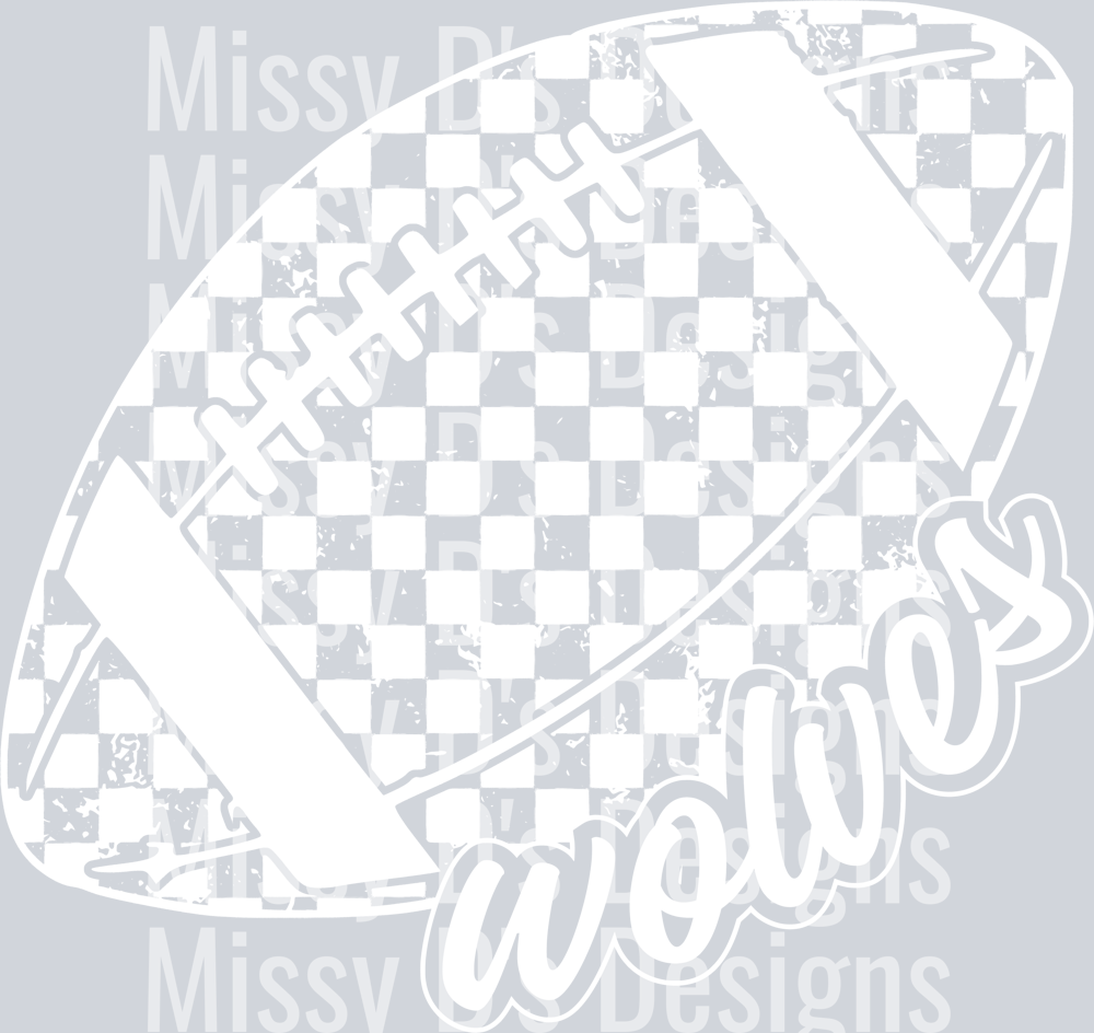 CheckeredFootballWolvesWhite