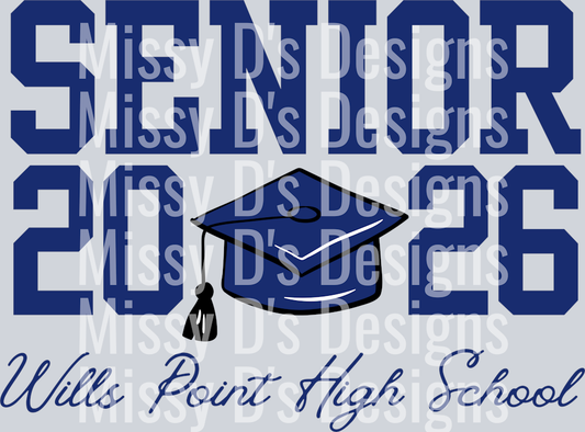 senior 2026 cap wills point high school
