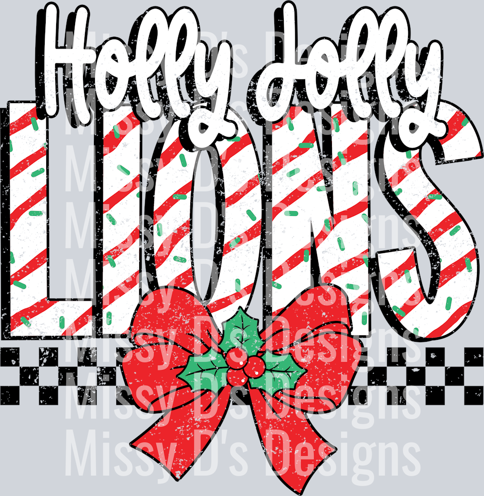 Holly Jolly Lions