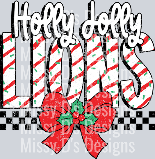 Holly Jolly Lions