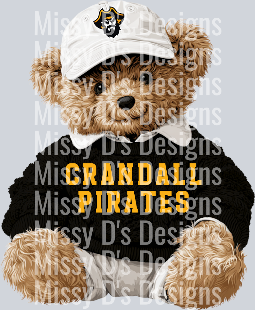 preppy bear mascot crandall pirates