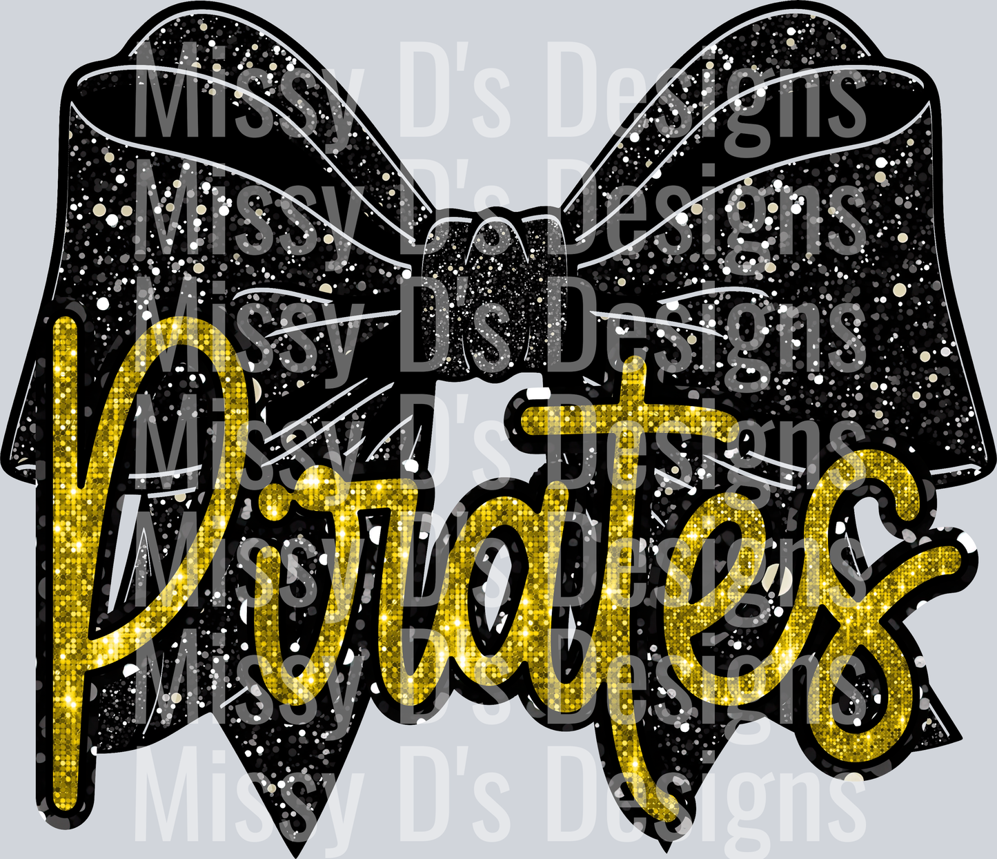 Pirates Black Bow Coquette