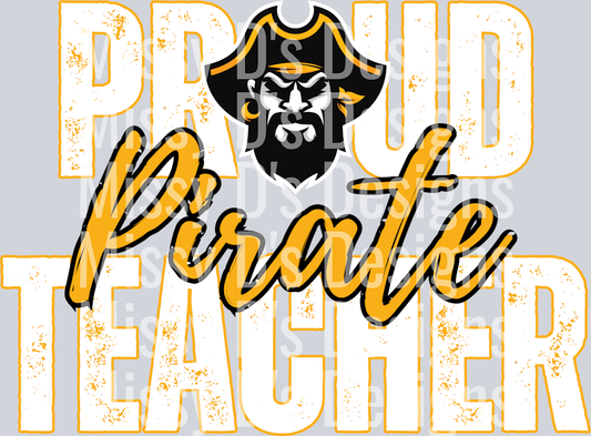 proud pirate teacher mascot
