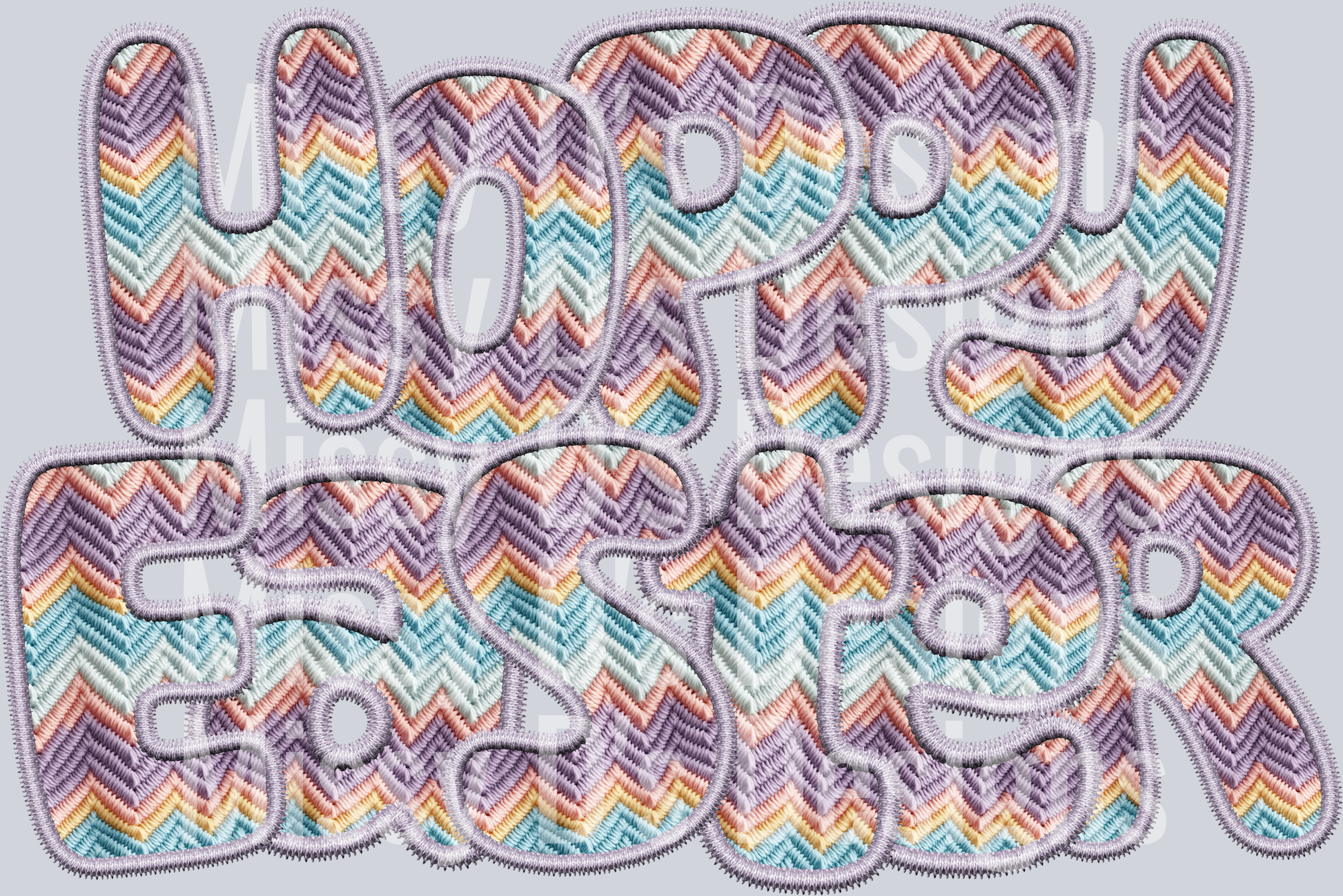 HOPPY EASTER SPRING EMBROIDERY