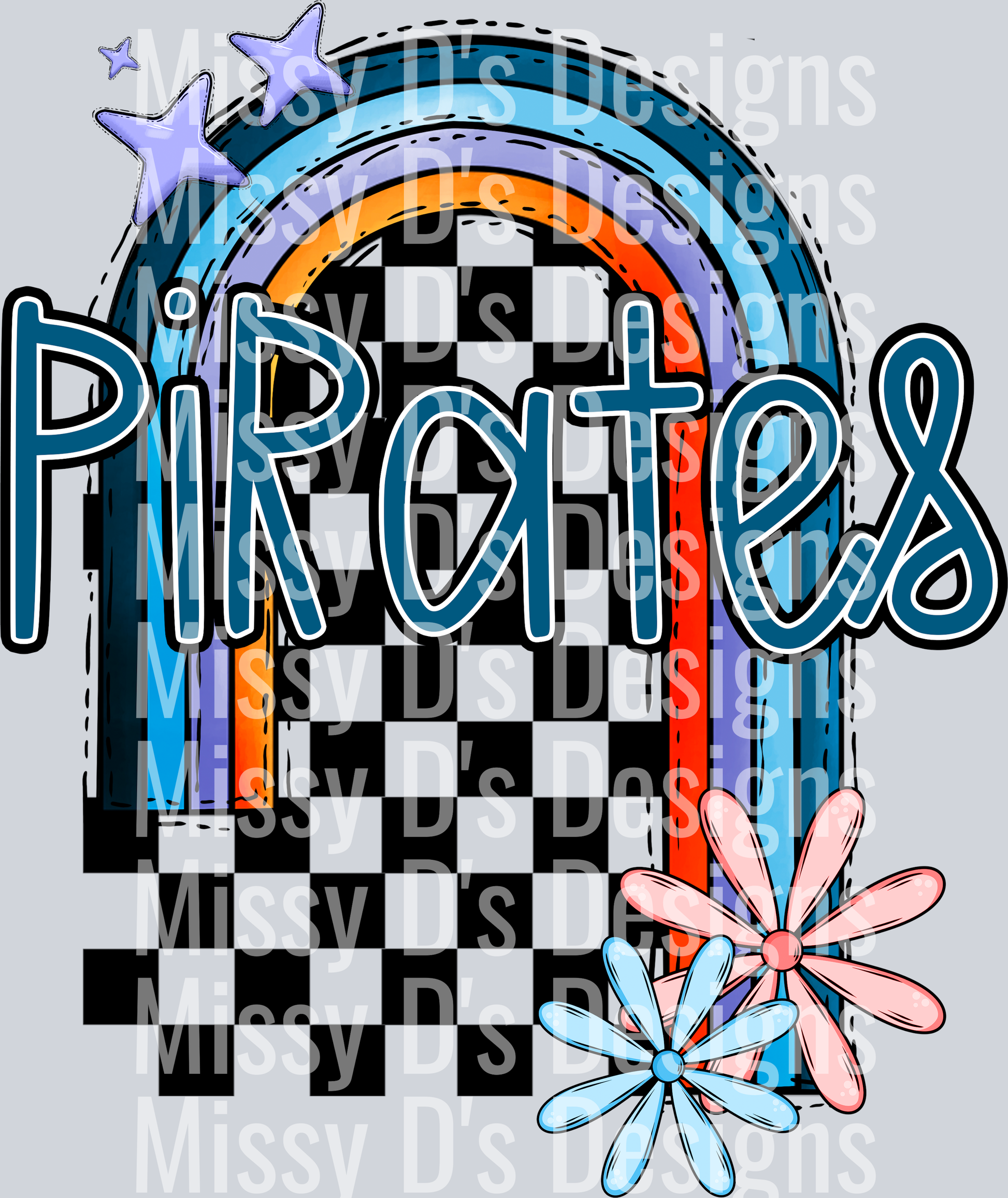 half rainbow pirates