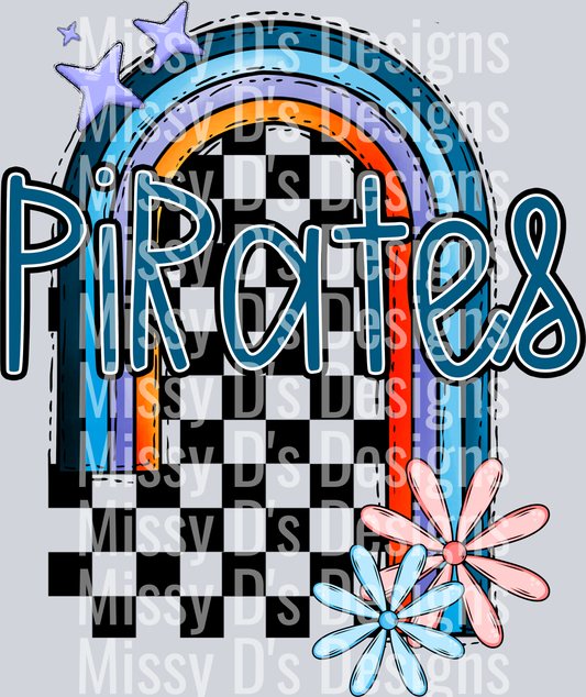 half rainbow pirates