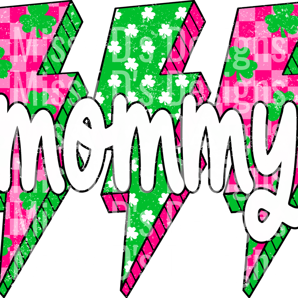 St Patrick Lightning Bolt mommy