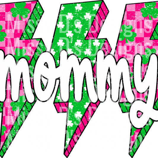 St Patrick Lightning Bolt mommy