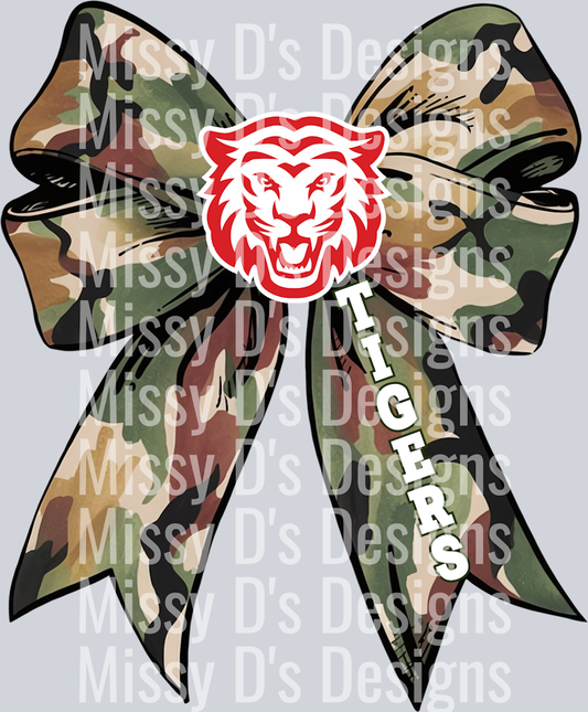 tigers Camo Ribbon Bow Coquette (2)