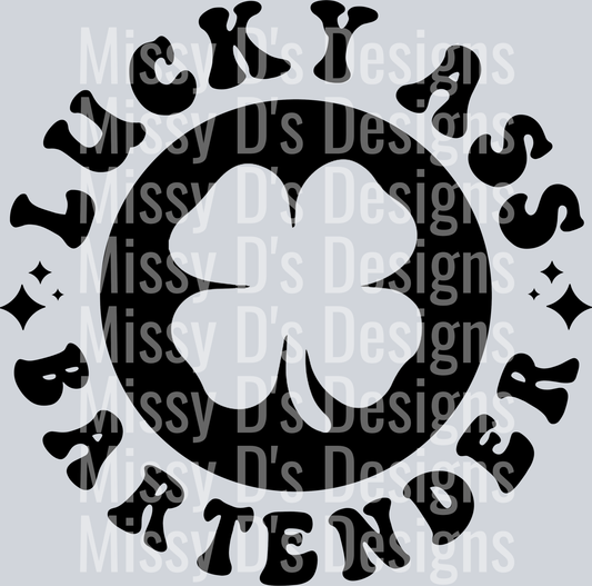 Lucky Ass Bartender Pocket Design