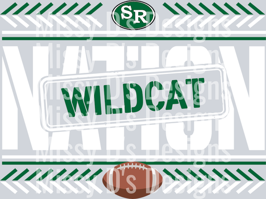 wildcat nation white green