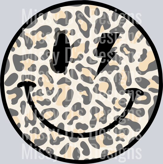 leopard smiley