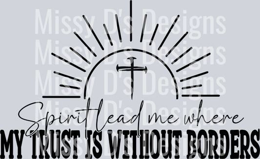 spirit lead me cross BLACK