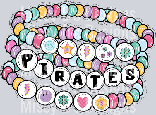 pirates colorful friendship bracelet