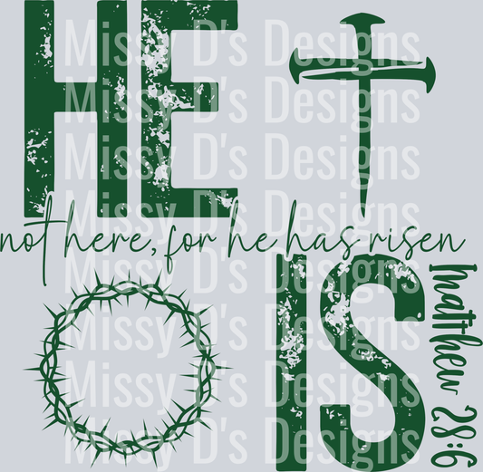 heisrisenmatthewGREEN