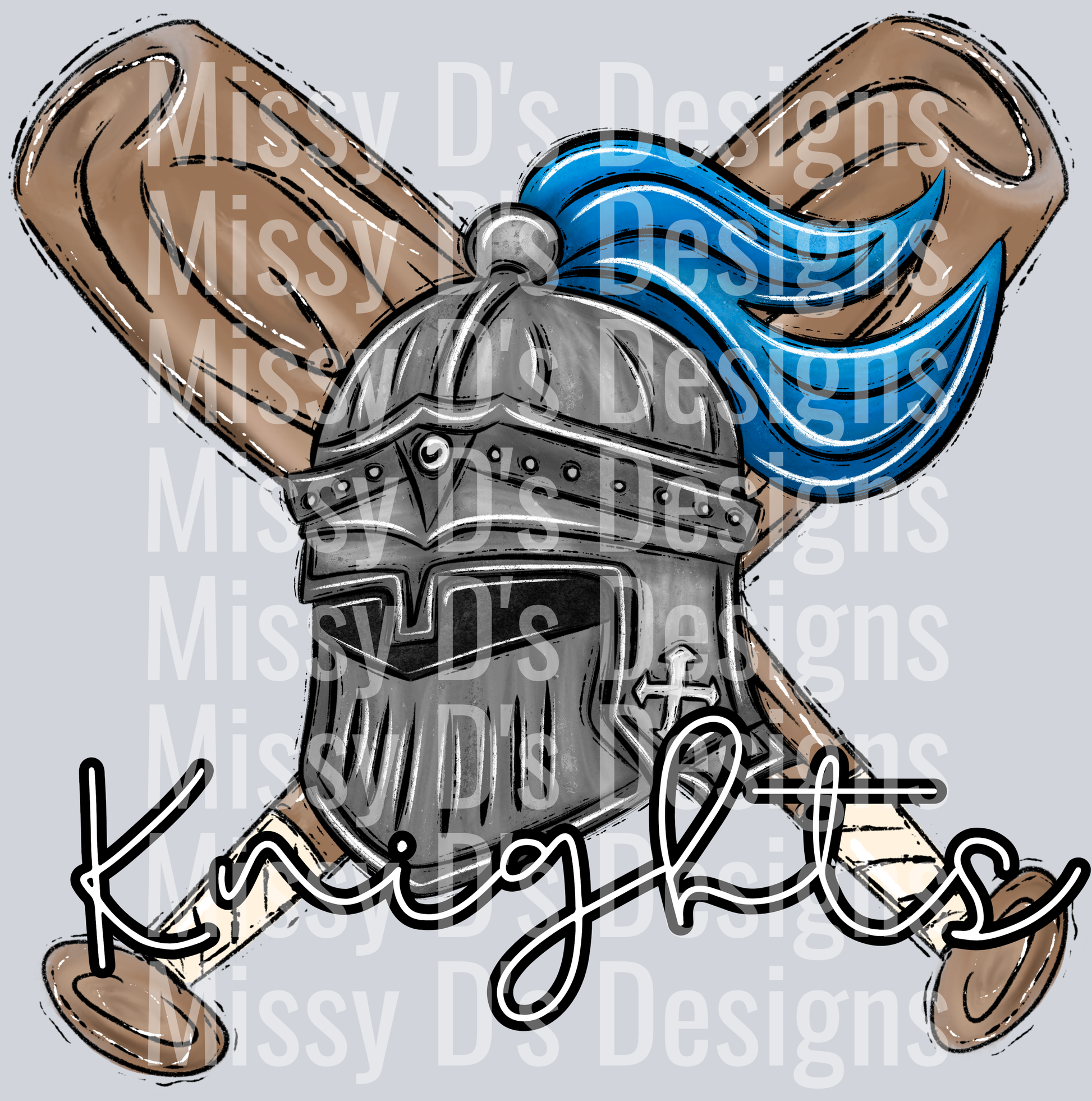 baseball knights mascot bats