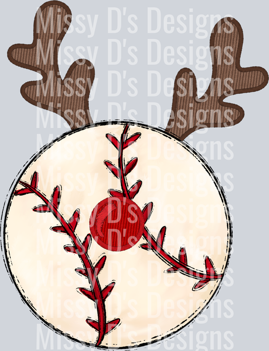 baseball reindeer