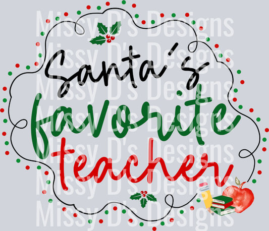 Santa_s Favorite Teacher 300dpi