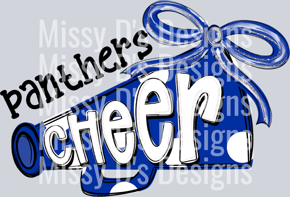 panthers blue cheer megaphone