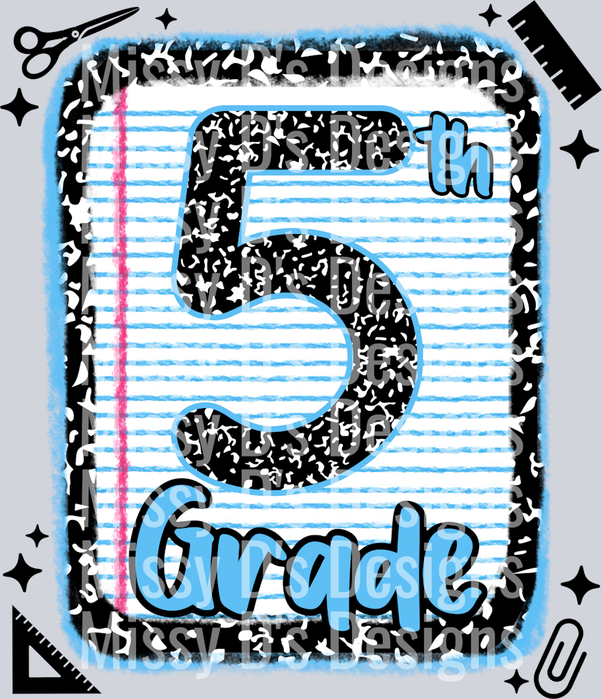 Notebook Paper 5 5th grade notebook paper – Missy D's Designs