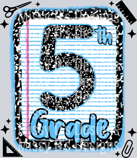 5th grade notebook paper