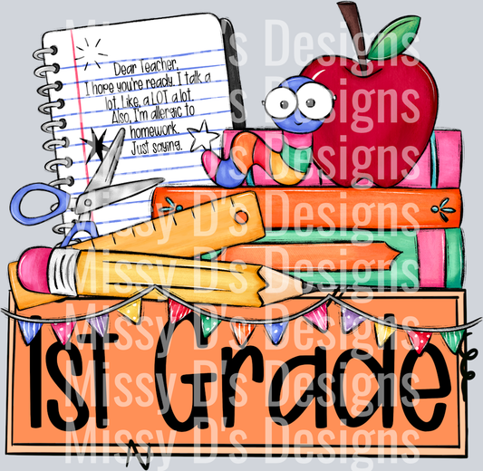 SchoolGradeNameplate1stGrade