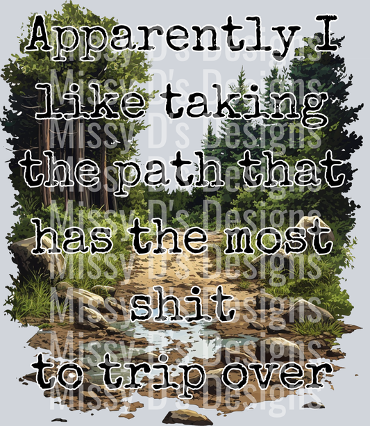 Path that has the most shit