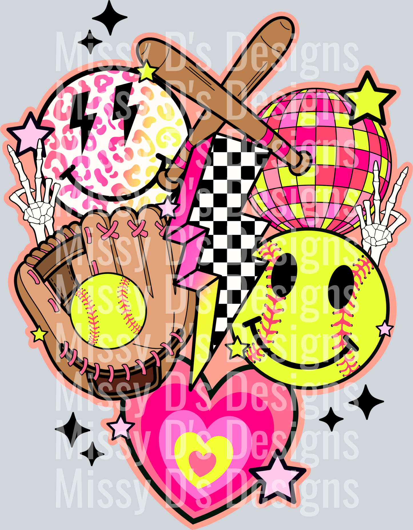 Retro_Softball_Collage
