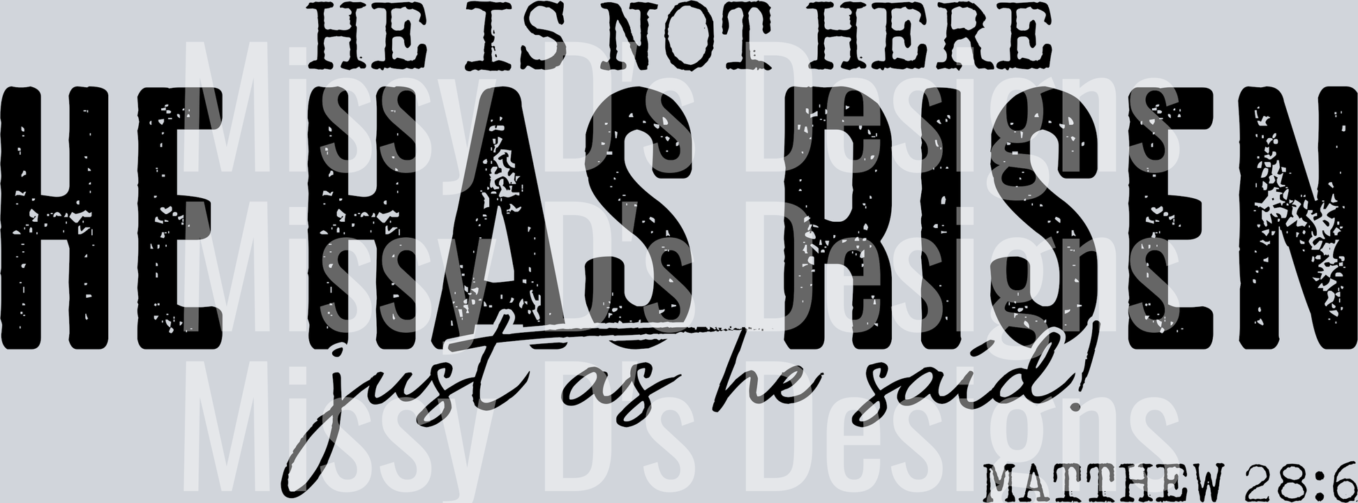 He Has Risen Black