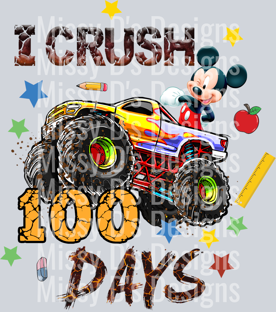 i crush truck 100 days of school