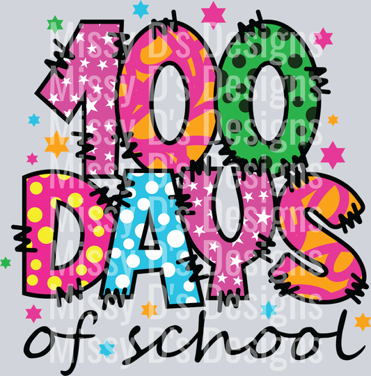 colorful 100 days