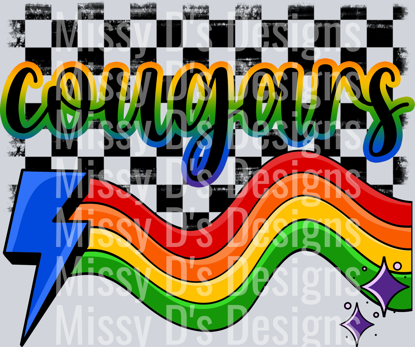 rainbow bolt cougars