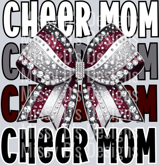 Cheer mom maroon