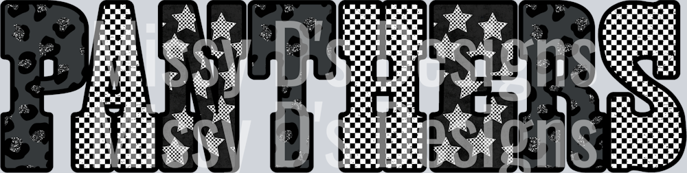 panthers Leopard Checkered Stars