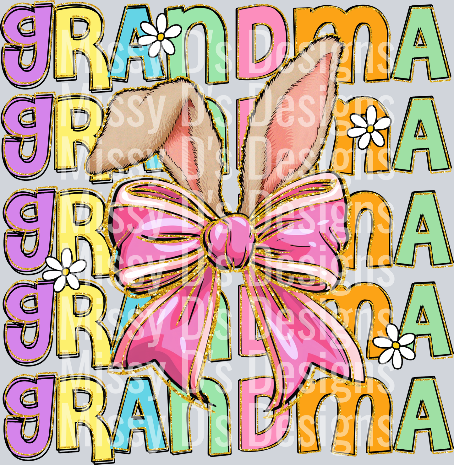 Easter Grandma Bunny Ears