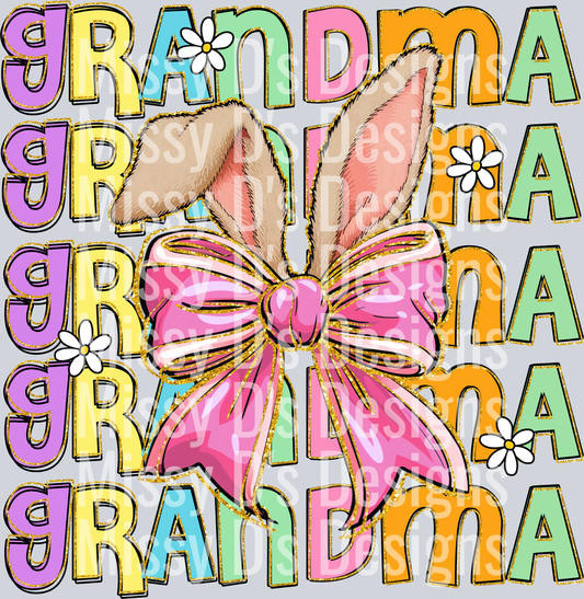Easter Grandma Bunny Ears