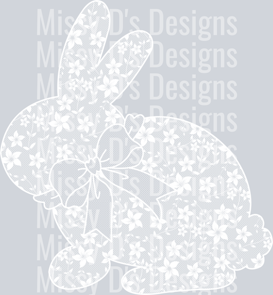 lace easter bunny